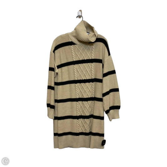Dress Sweater By New York And Co In Black & Cream, Size: M
