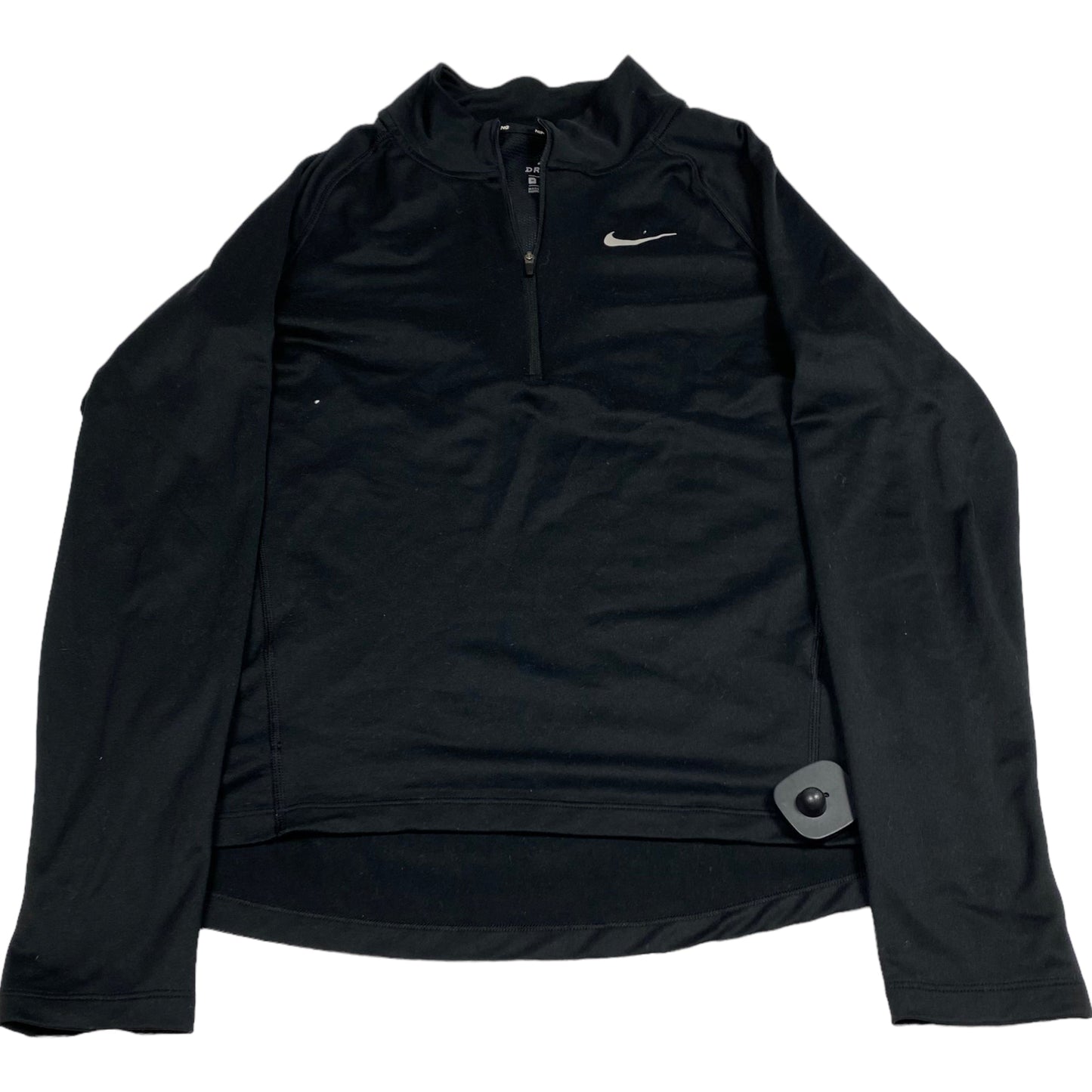 Athletic Top Long Sleeve Collar By Nike Apparel  Size: M