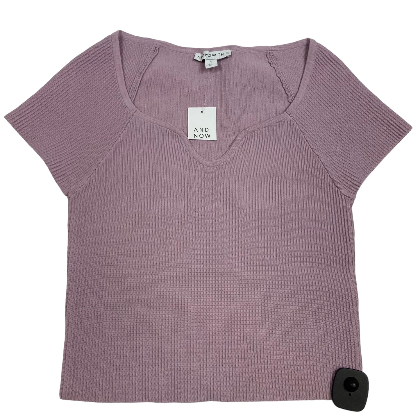 Purple Top Short Sleeve And Now This, Size S