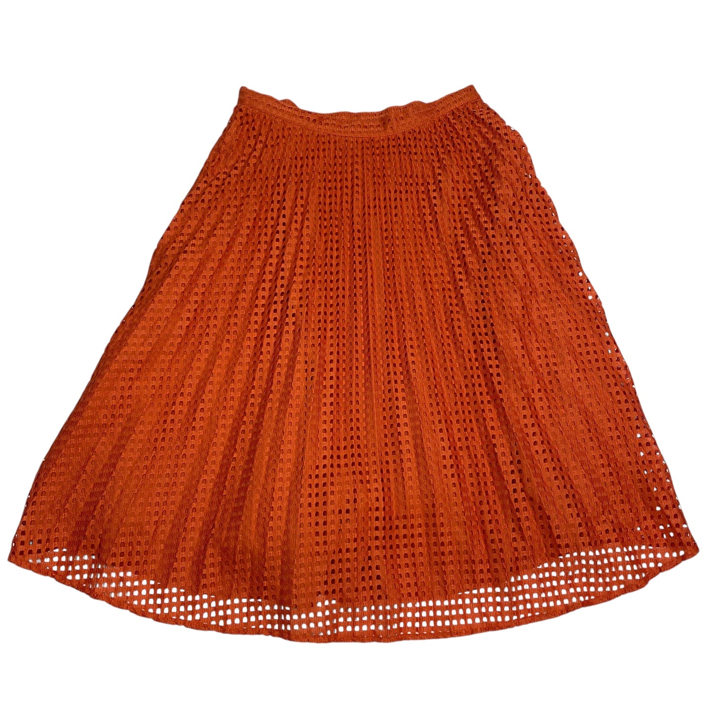 Skirt Midi By New York And Co In Orange, Size: S