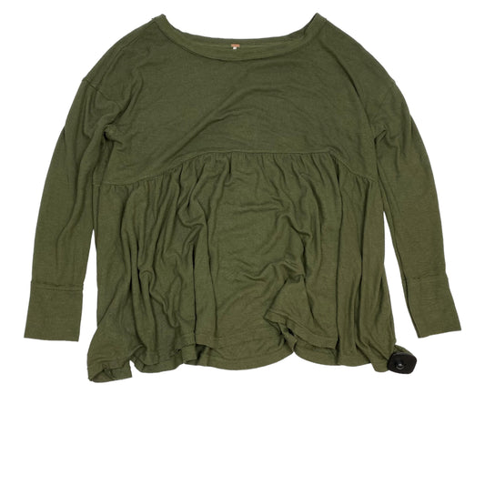 Top Long Sleeve By Free People In Green, Size: M