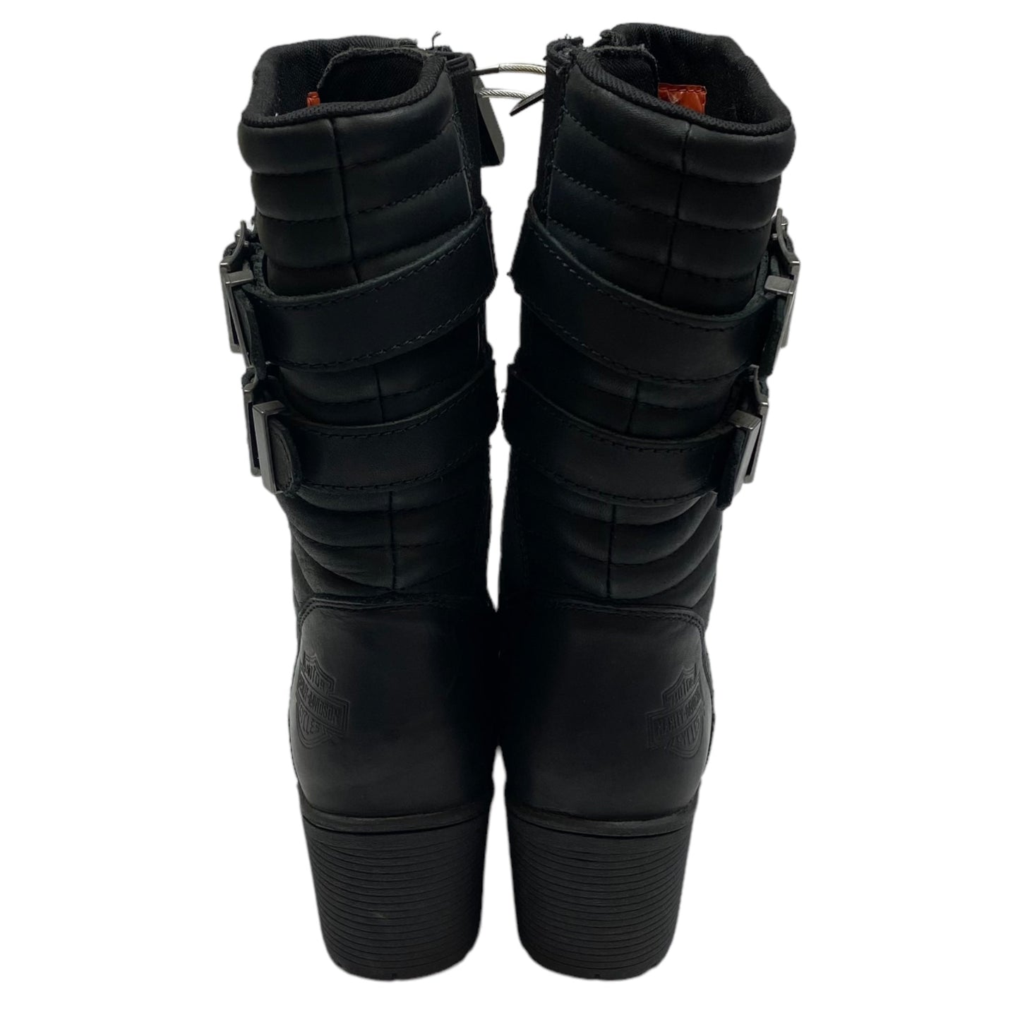 Black Boots Leather Harley Davidson, Size 9