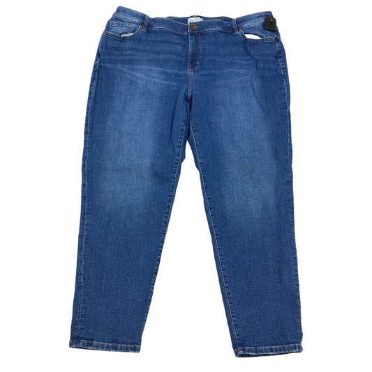 Blue Denim Jeans Straight Lane Bryant, Size 22