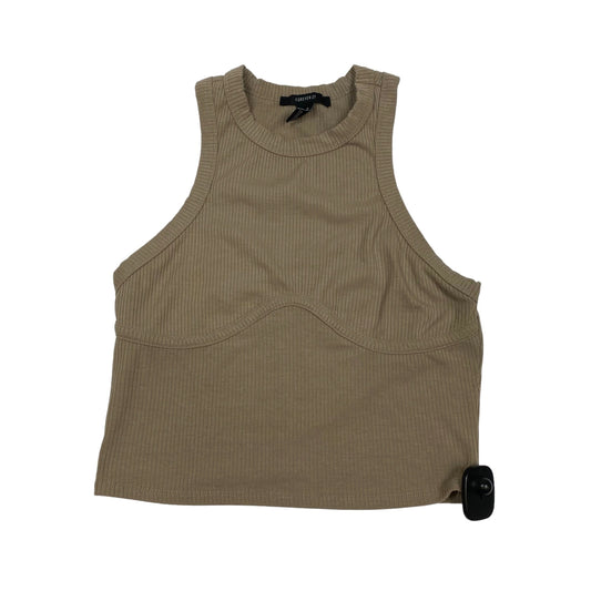 Brown Top Sleeveless Forever 21, Size M