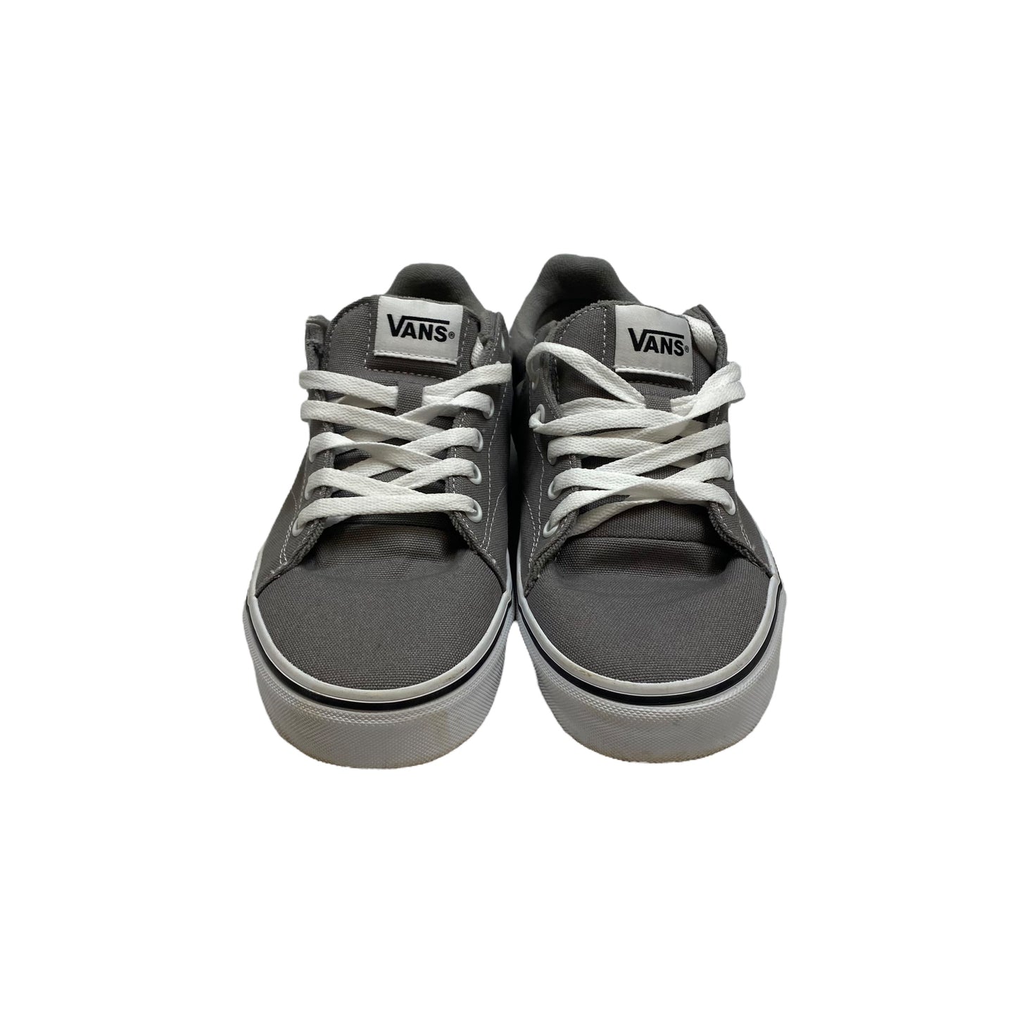 Grey Shoes Sneakers Vans, Size 10.5