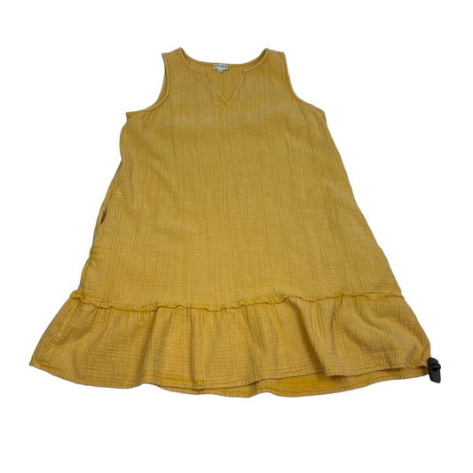 Yellow Dress Casual Short Wonderly, Size Xl