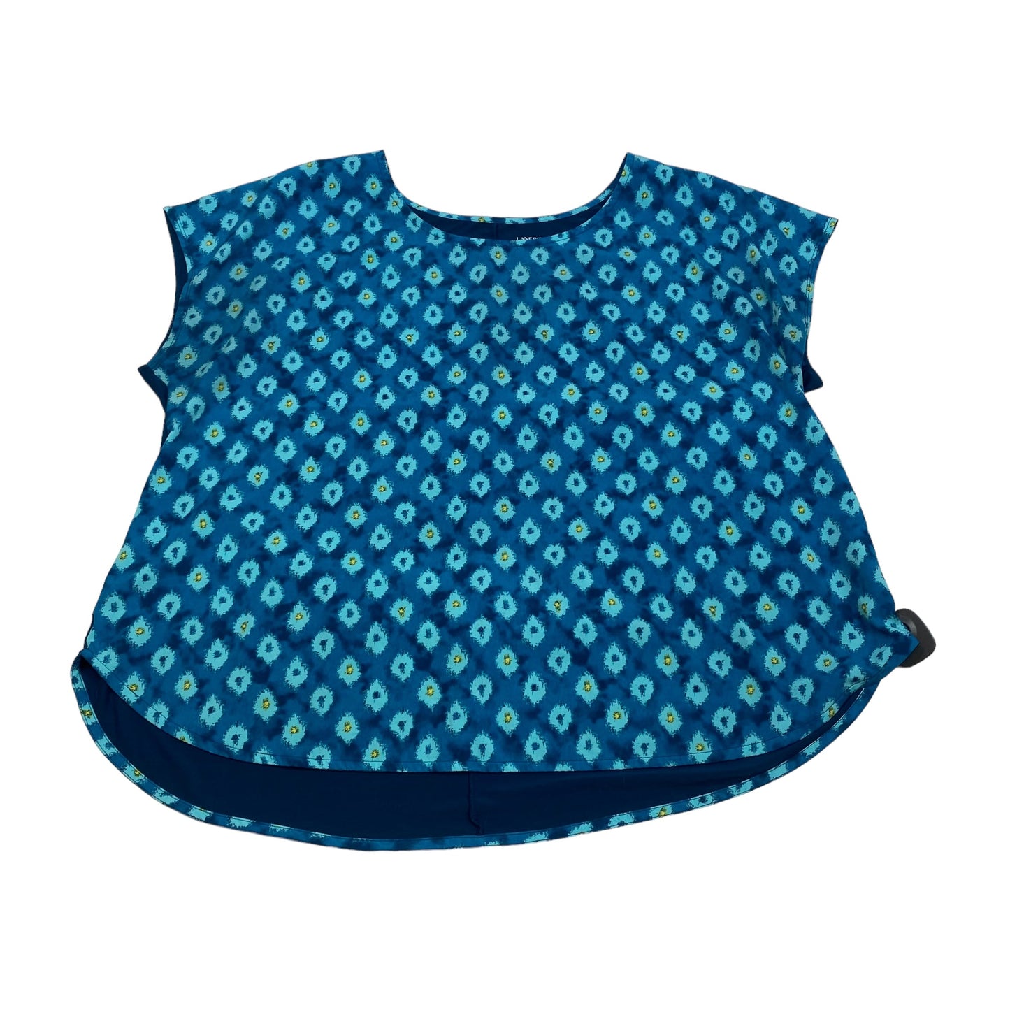 Blue Top Short Sleeve Lane Bryant, Size 2x