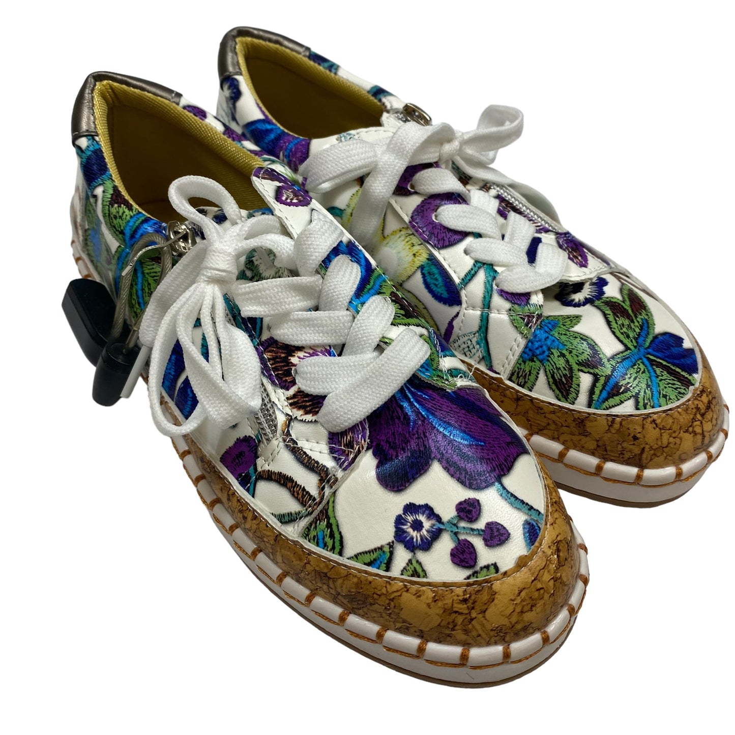 Purple & White Shoes Flats Clothes Mentor, Size 6