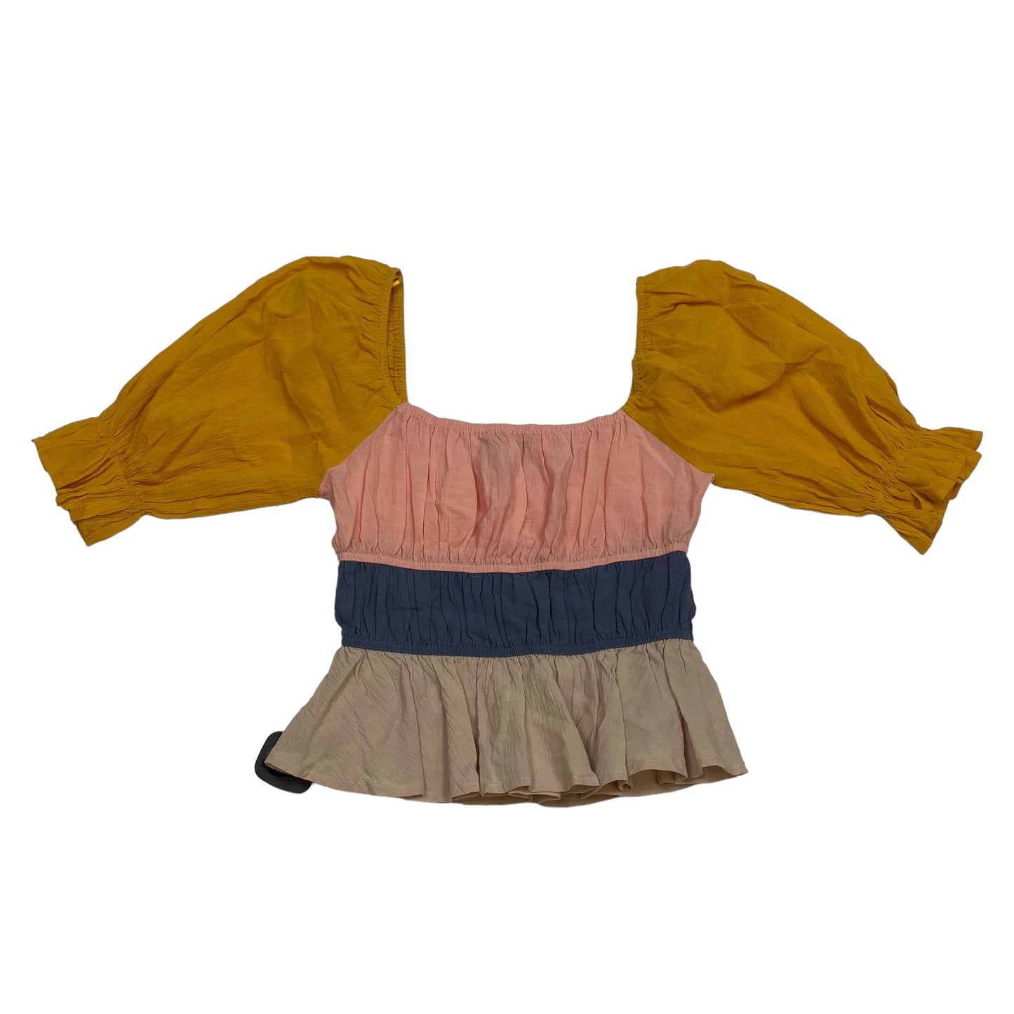 Pink & Yellow Top Short Sleeve Flying Tomato, Size S