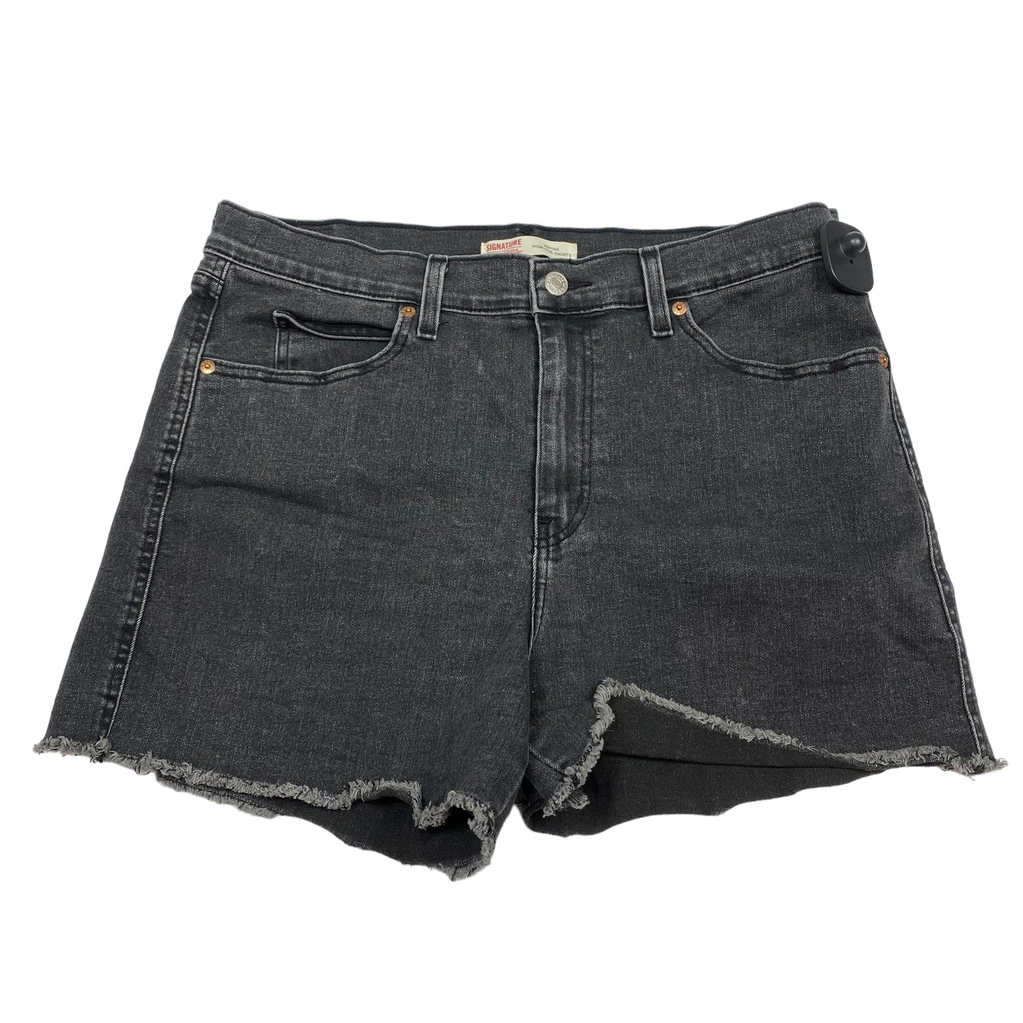 Black Denim Shorts Levis, Size 12