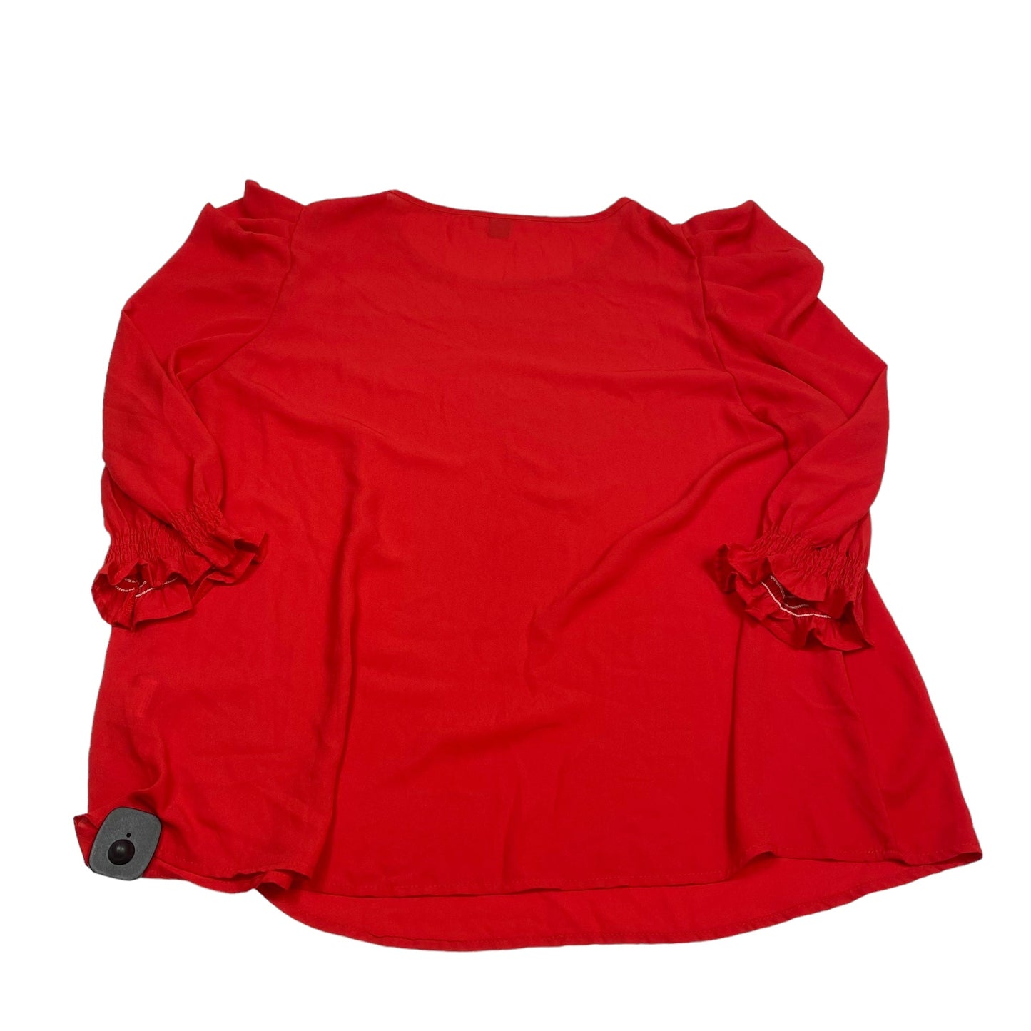 Red Blouse 3/4 Sleeve Shein, Size 3x