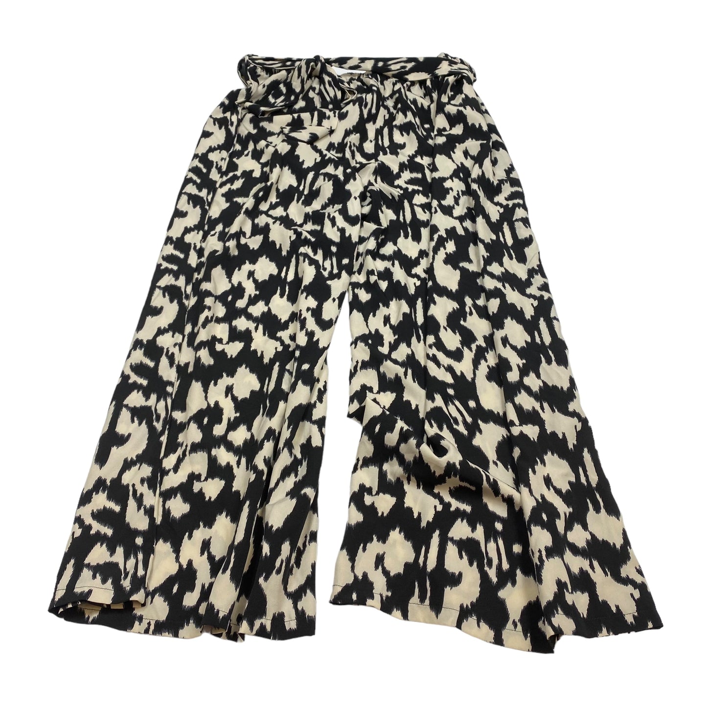 Black & Cream Pants Wide Leg Shein, Size 3x