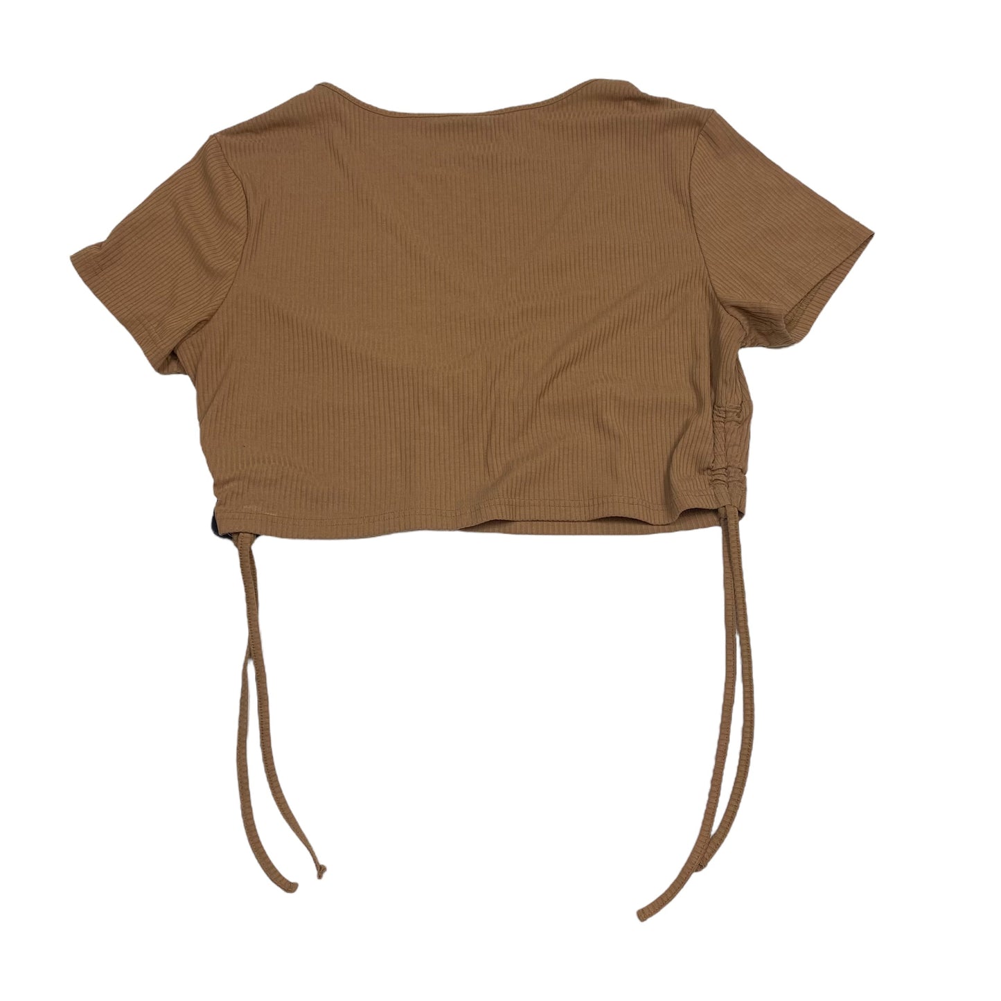 Brown Top Short Sleeve Shein, Size 2x