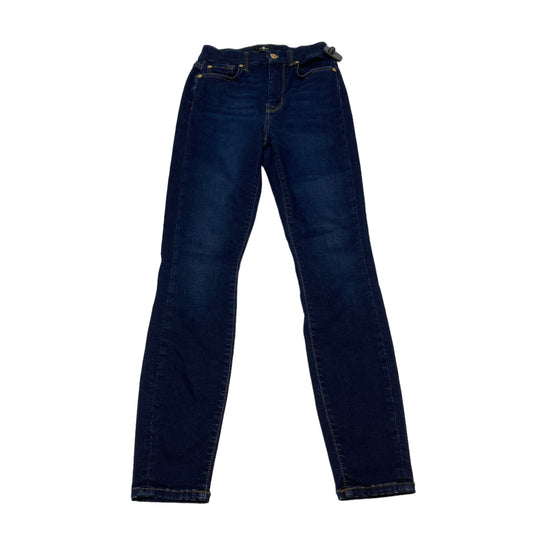 Blue Denim Jeans Designer 7 For All Mankind, Size 0