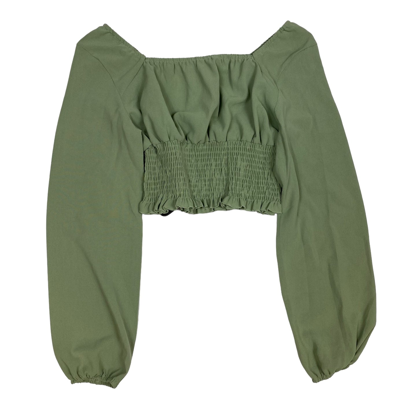 Top Long Sleeve By Shein In Green, Size: S