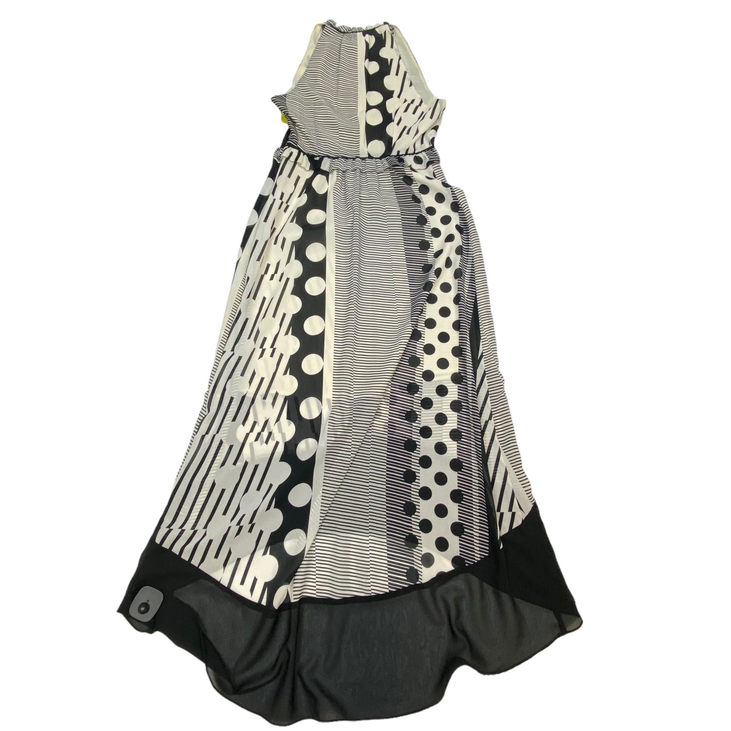 Dress Casual Maxi By Maeve In Black & Cream, Size: 4