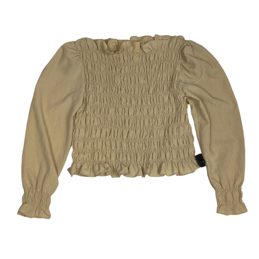 Top Long Sleeve By H&m In Tan, Size: L