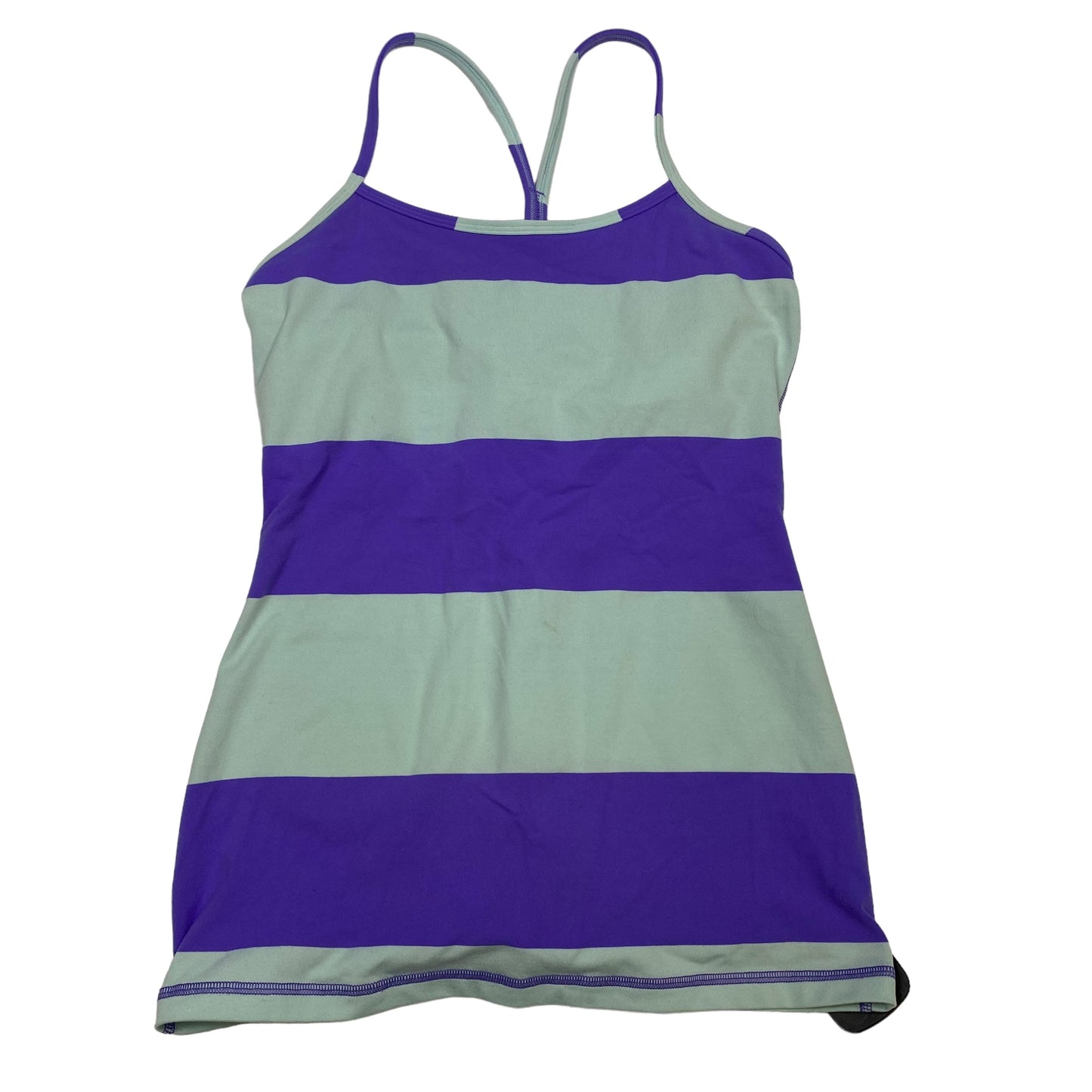 Athletic Tank Top By Lululemon In Green & Purple, Size: S