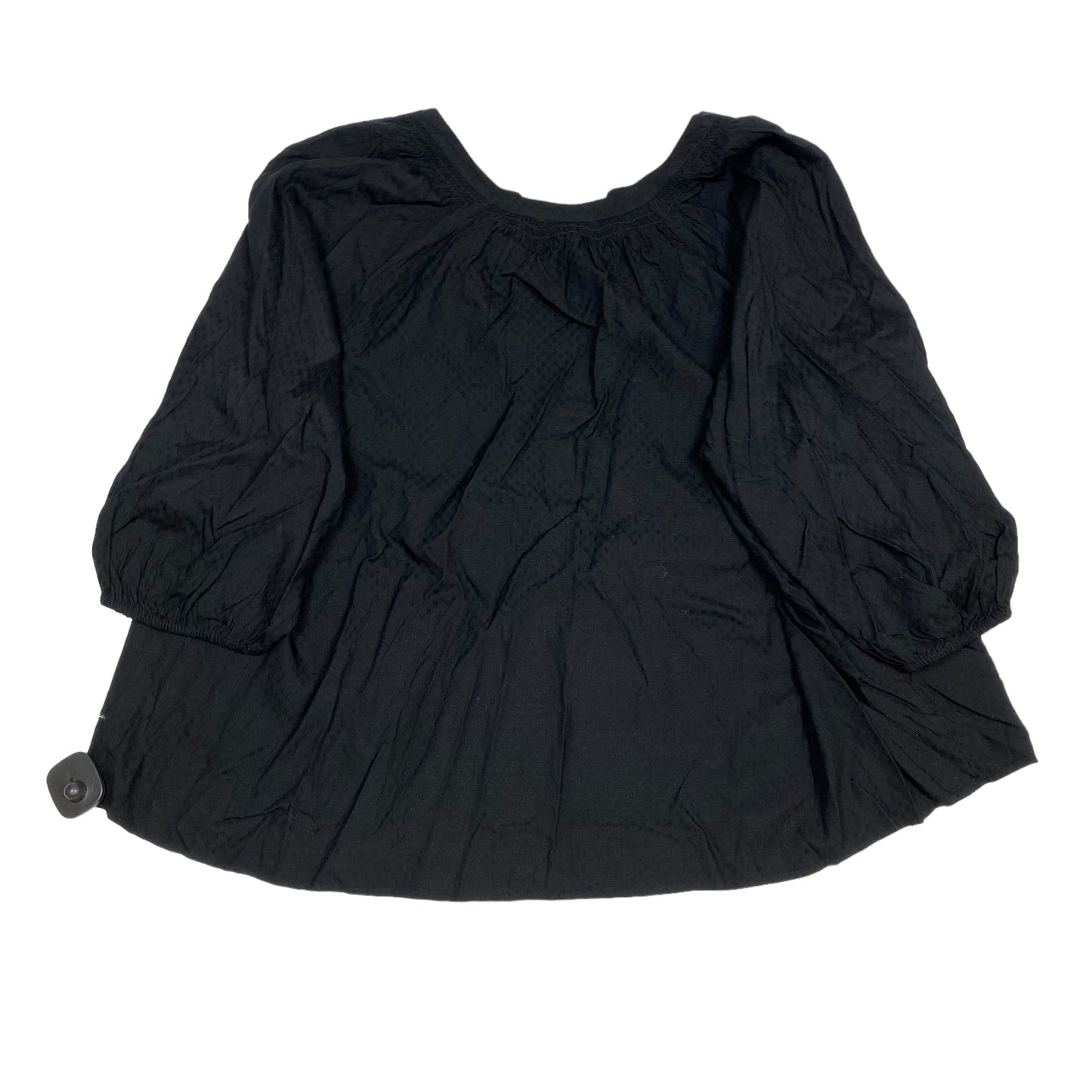 Top 3/4 Sleeve By Crown And Ivy In Black, Size: 4x