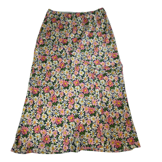 Skirt Midi By Top Shop In Blue & Pink, Size: M