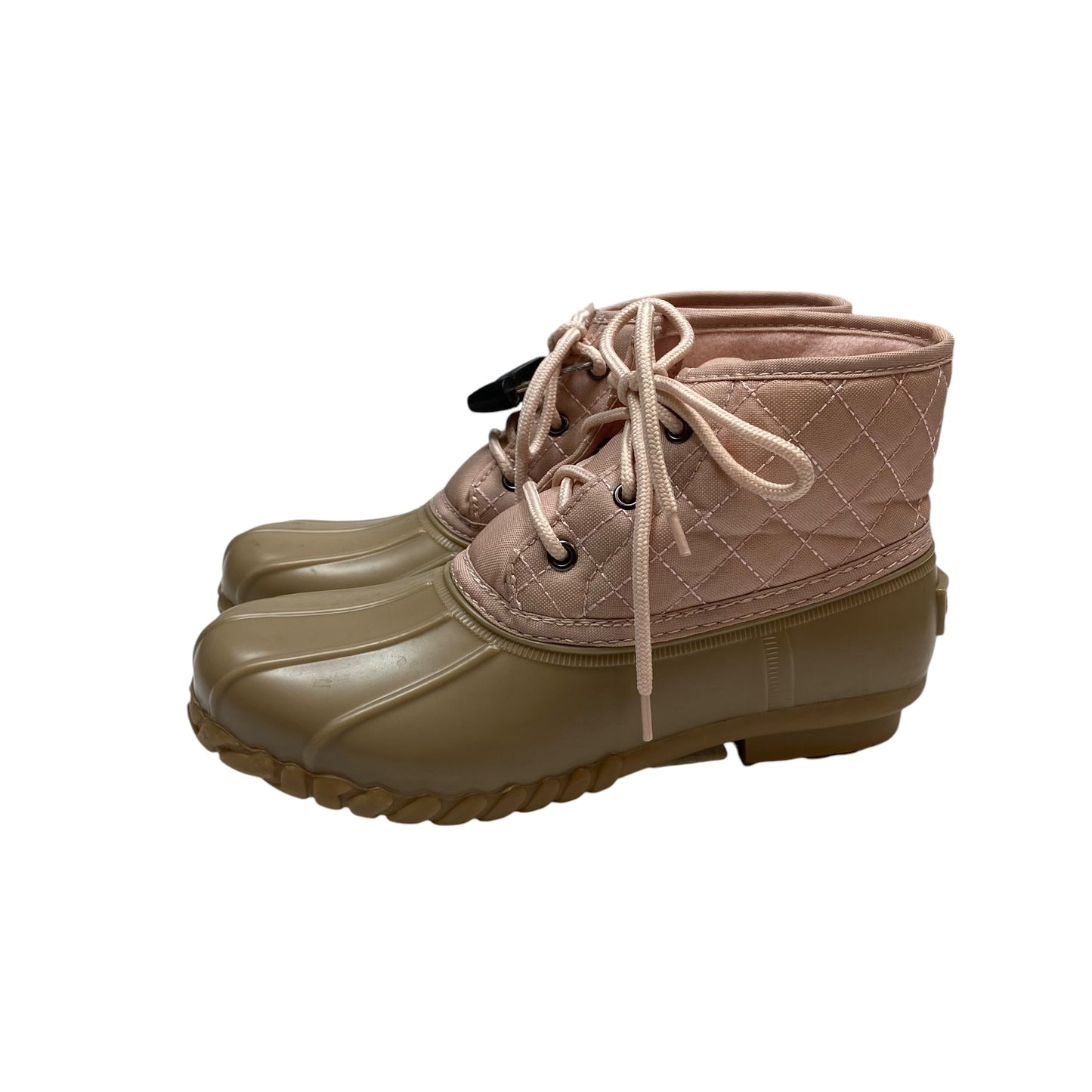 Boots Rain By St Johns Bay In Brown & Pink, Size: 8