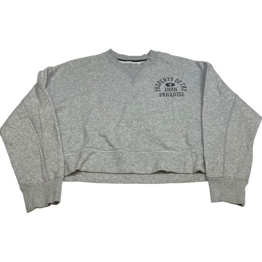 Athletic Sweatshirt Crewneck By Under Armour In Grey, Size: M