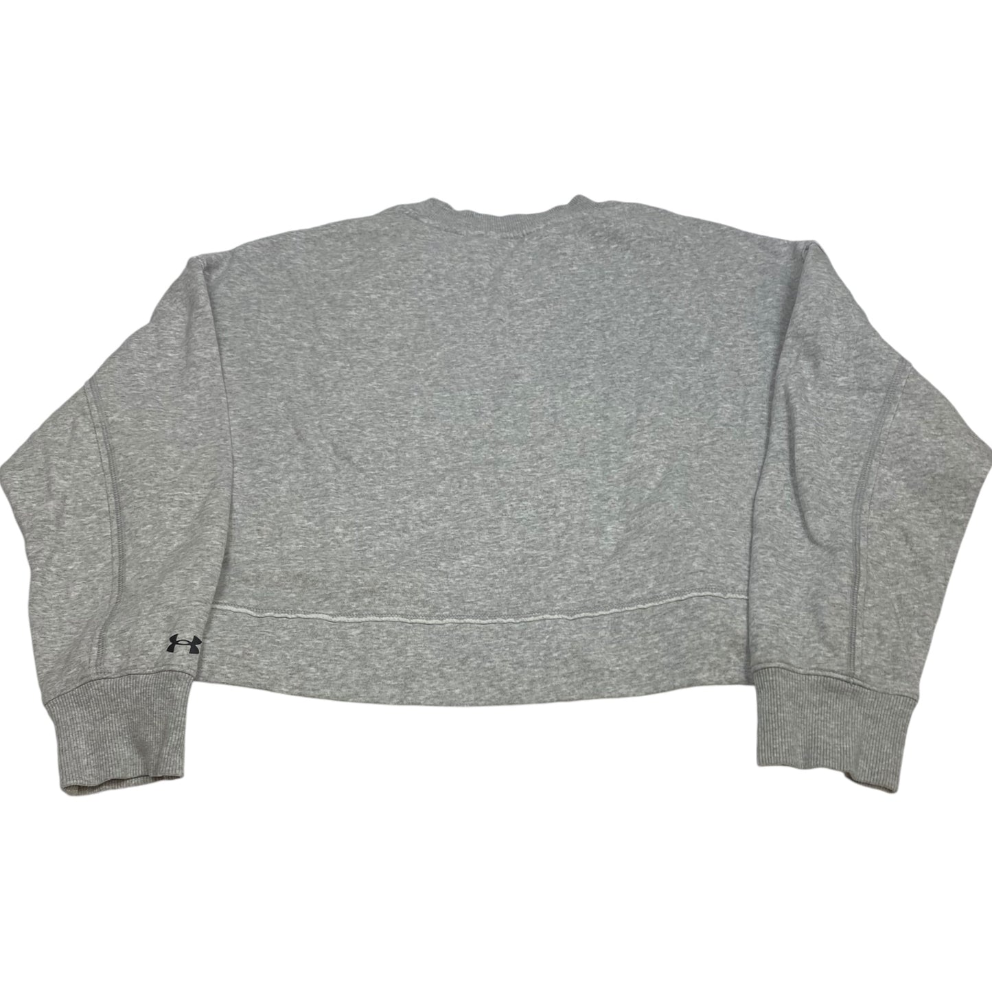 Athletic Sweatshirt Crewneck By Under Armour In Grey, Size: M