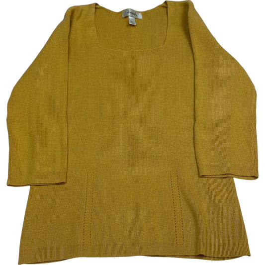 Sweater By Dressbarn In Yellow, Size: S