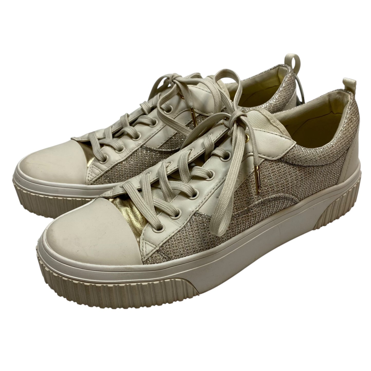 Shoes Sneakers By Michael By Michael Kors In Cream, Size: 9