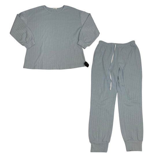 Pants Set 2pc By Ekouaer In Blue, Size: M