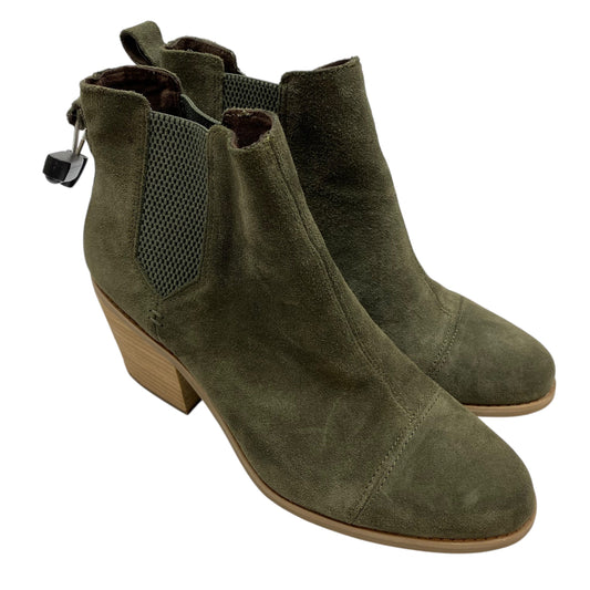 Boots Ankle Heels By Toms In Green, Size: 11