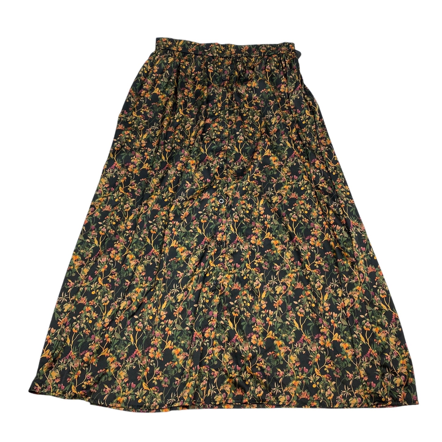 Skirt Maxi By Shein In Black & Green, Size: L