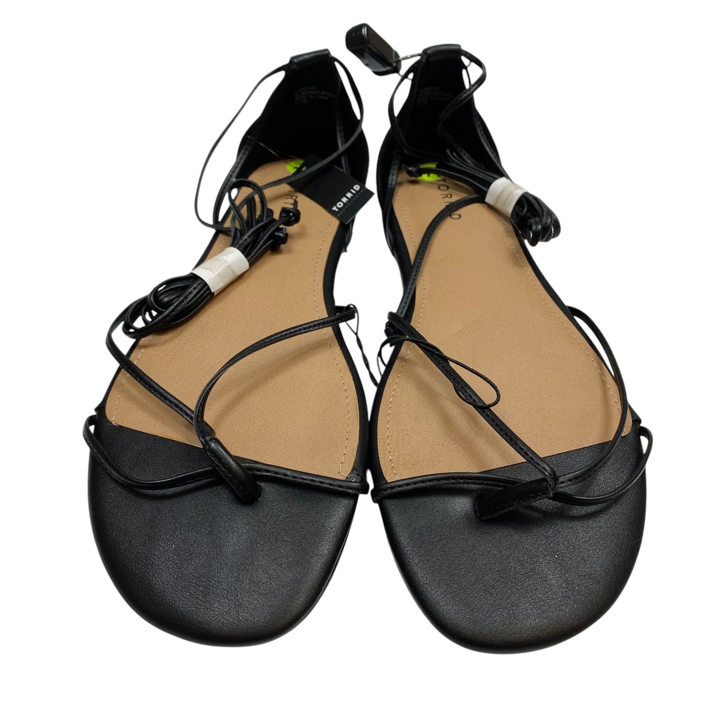 Sandals Flats By Torrid In Black, Size: 11.5