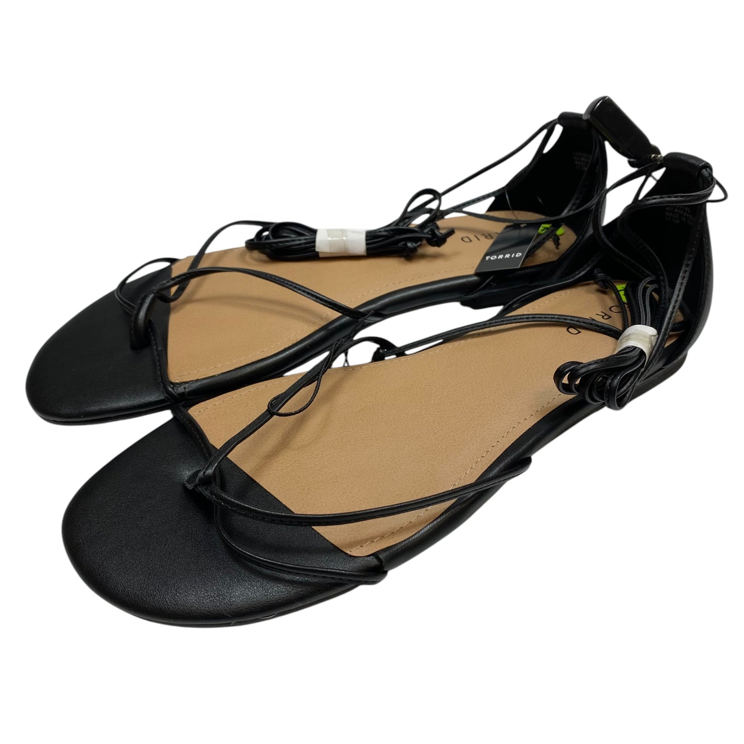 Sandals Flats By Torrid In Black, Size: 11.5