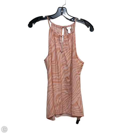 Top Sleeveless By Nine West In Peach, Size: L