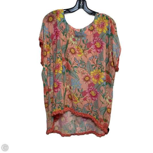 Top Short Sleeve By Umgee In Multi-colored, Size: M