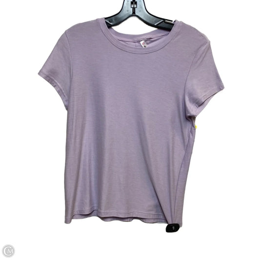 Top Short Sleeve By Ebb & Flow In Purple, Size: S