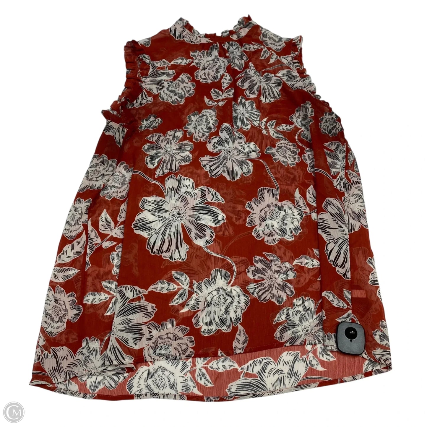 Top Sleeveless By Who What Wear In Brown, Size: L