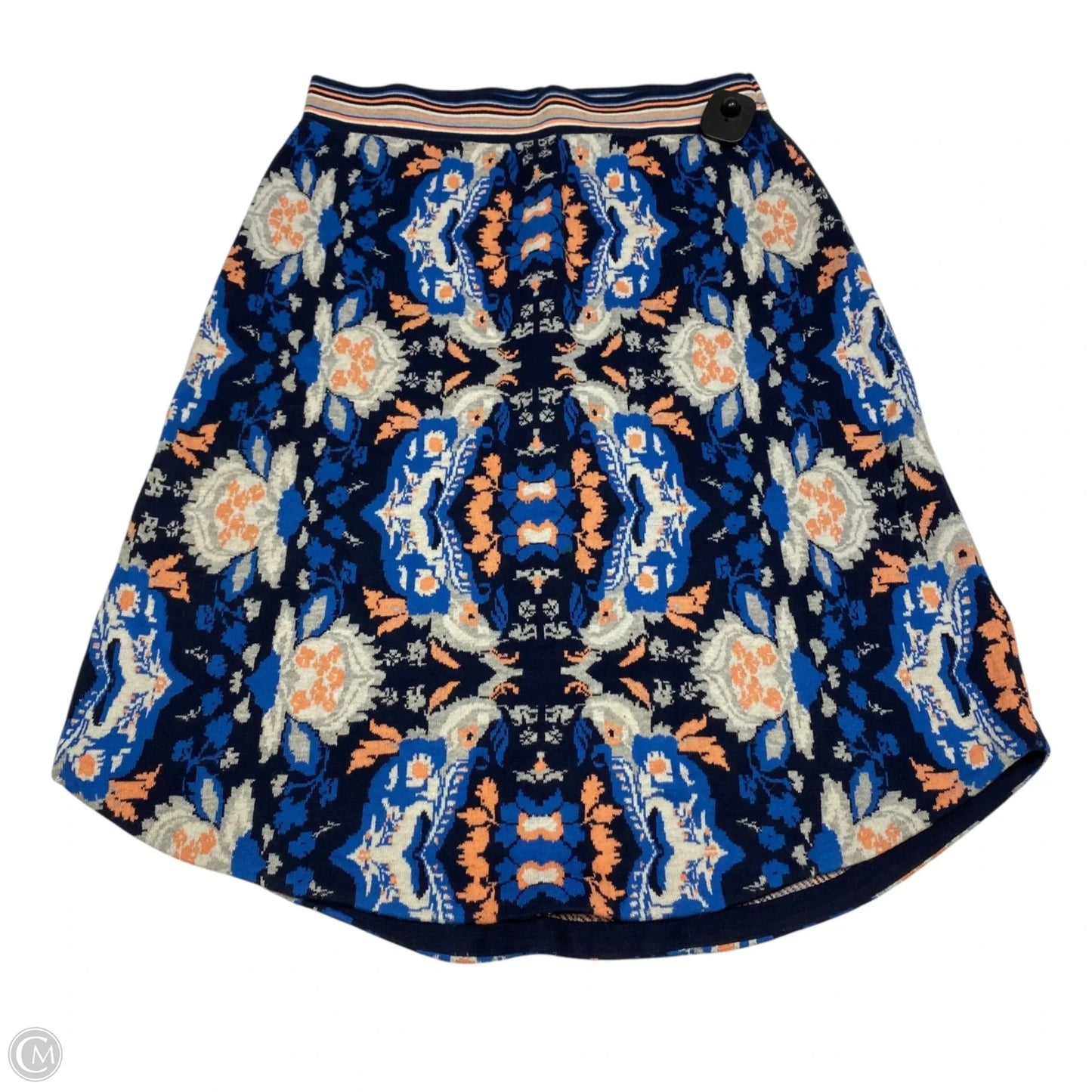 Skirt Midi By Moth In Blue & Orange, Size: M