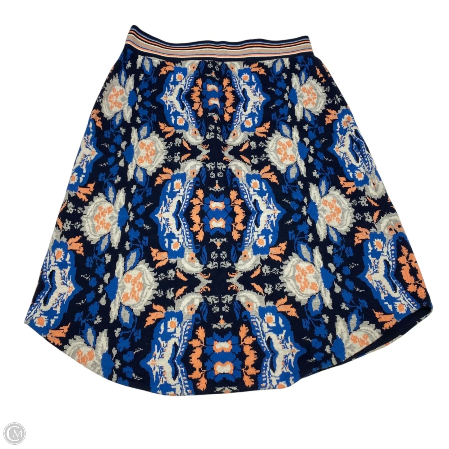 Skirt Midi By Moth In Blue & Orange, Size: M