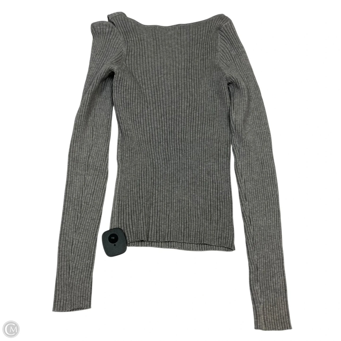 Top Long Sleeve By Shein In Grey, Size: L