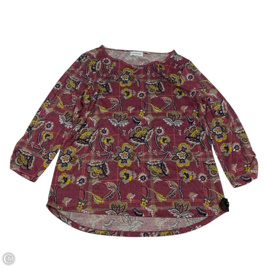 Top Long Sleeve By Ibdiffusion In Purple, Size: L