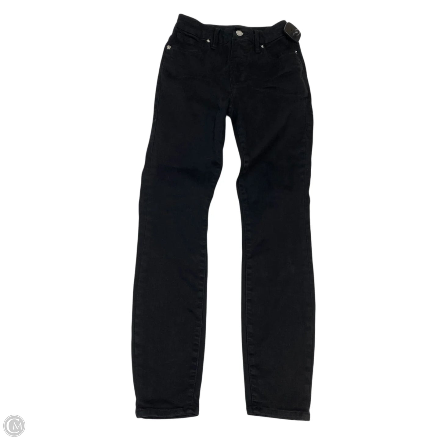 Jeans Designer By Good American In Black Denim, Size: 0