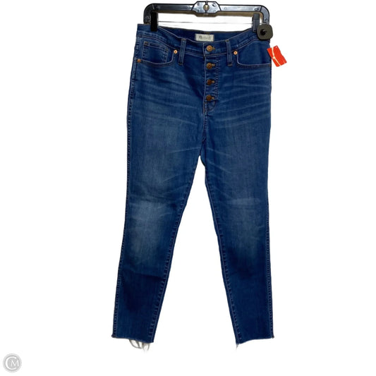 Jeans Skinny By Madewell In Blue Denim, Size: 10
