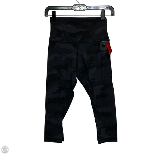 Athletic Leggings Capris Designer By Lululemon In Grey, Size: S