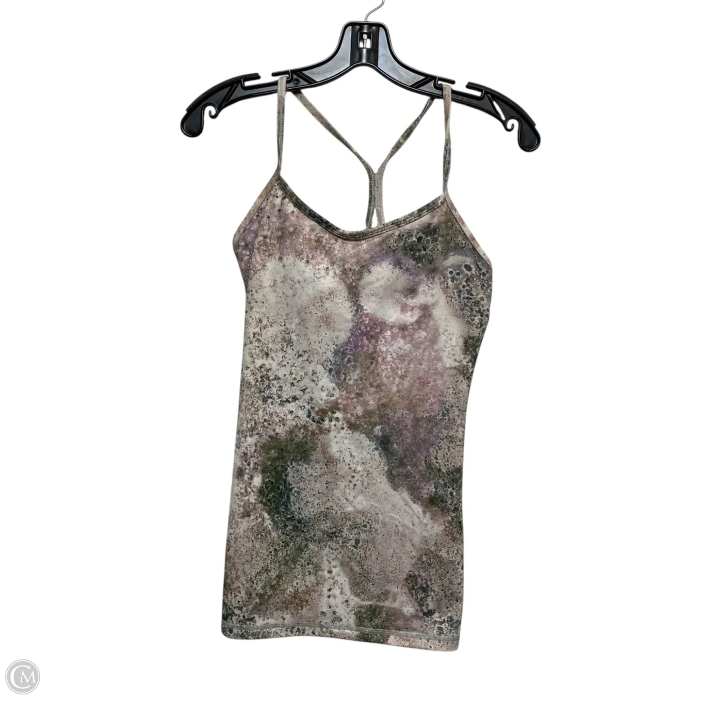 Athletic Tank Top Designer By Lululemon In Green & Purple, Size: L