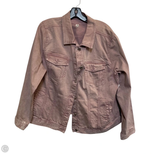 Jacket Denim By Maurices In Pink Denim, Size: 2x