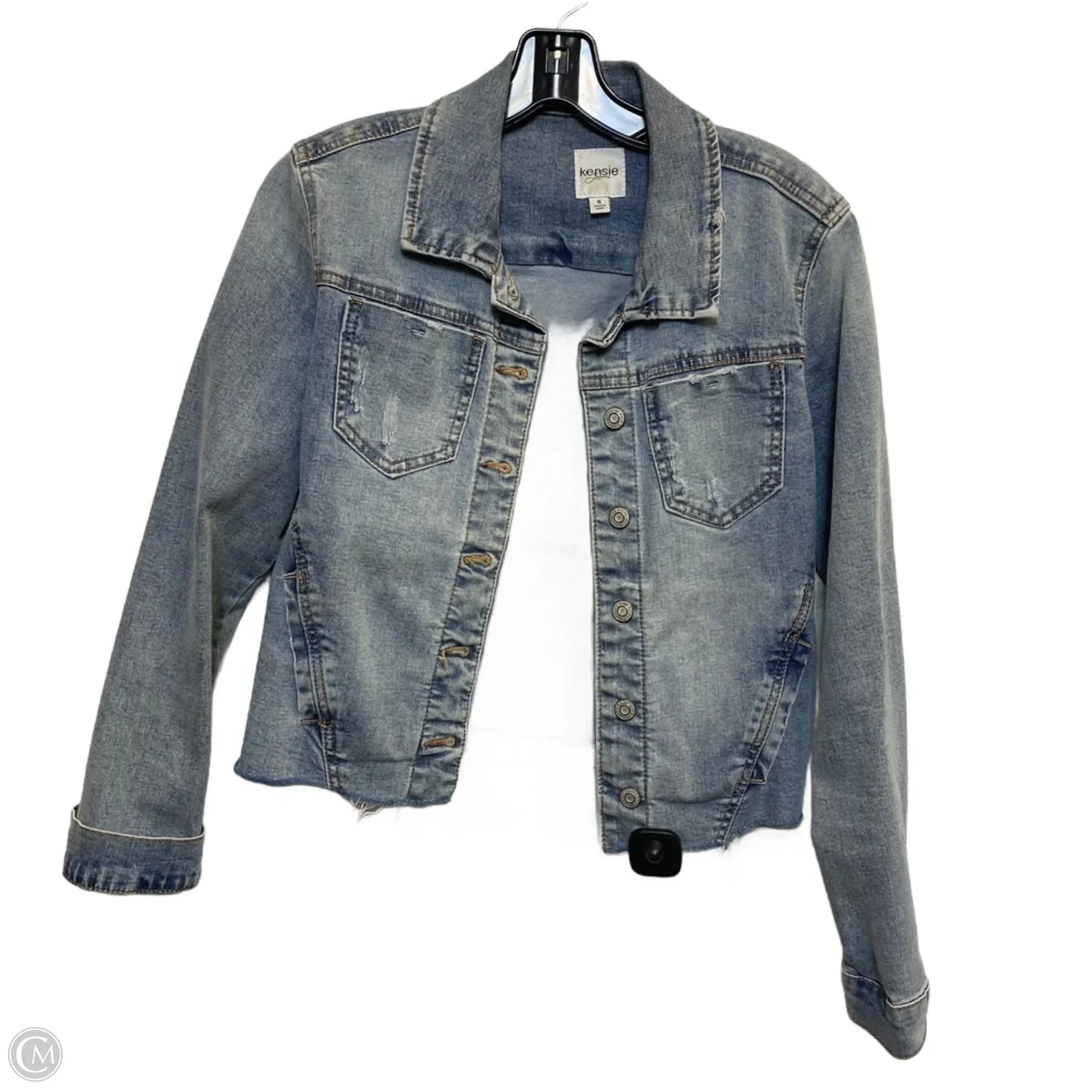 Jacket Denim By Kensie In Blue Denim, Size: S