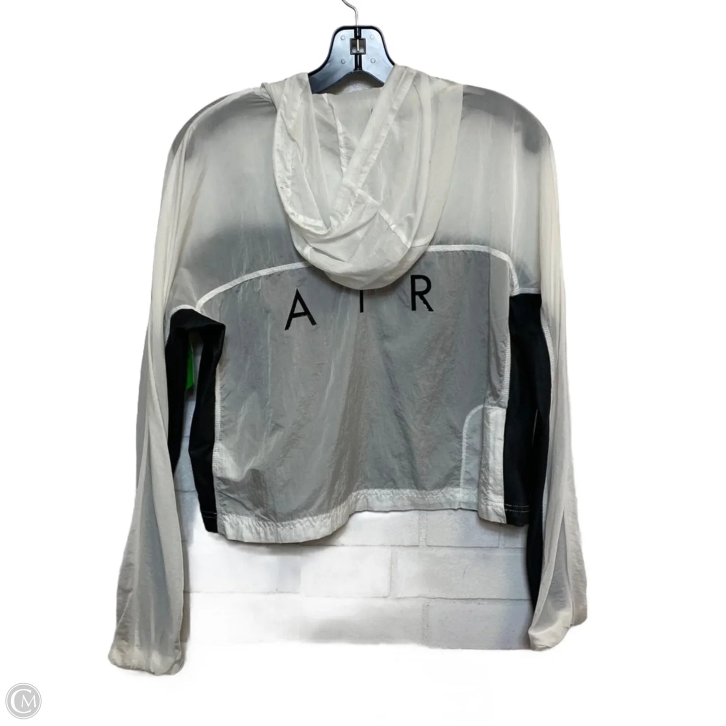 Athletic Top Long Sleeve Hoodie By Nike Apparel In White, Size: S
