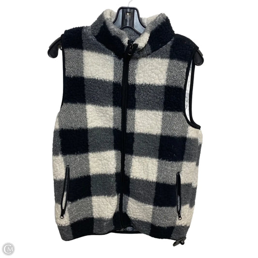 Vest Faux Fur & Sherpa By Marissa Olivia In Black & White, Size: S